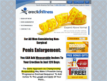 Tablet Screenshot of erectionfitness.com